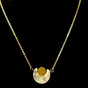 Michelle Starbuck Half Moon and Circle Necklace